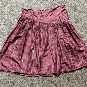 American Eagle Outfitters Shimmering Pink A-Line Skirt Vintage Coquette Barbie
